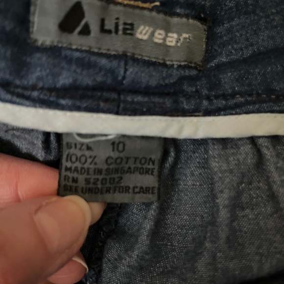 Blue A-Line Denim Skirt - Picture 6 of 6